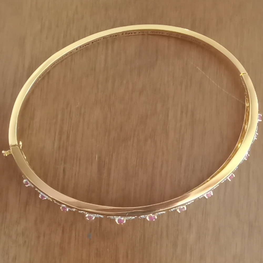 Beautiful diamond/ruby bracelet - Picture 3 of 6
